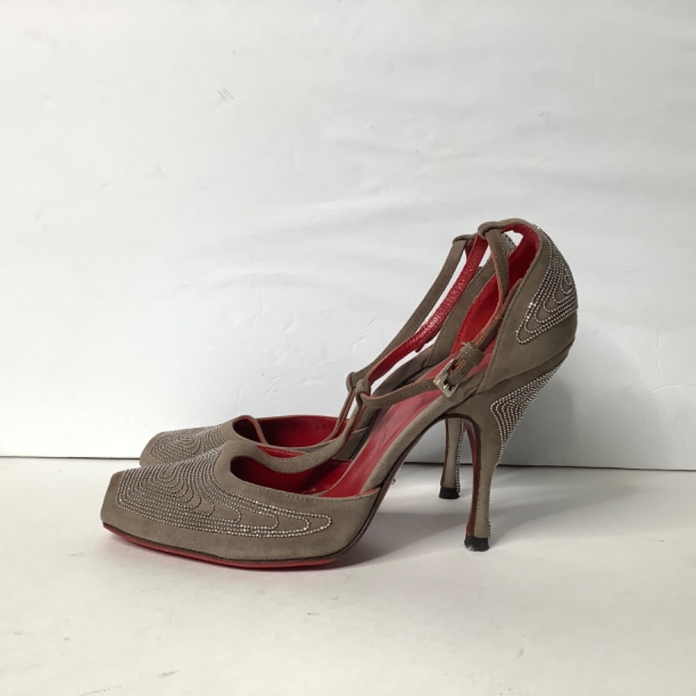 Cesare Paciotti studded suede heels